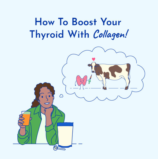 Graphic of how to boost thyroid with collagen