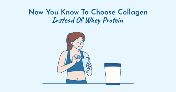 Woman using forefront health’s collagen protein powder