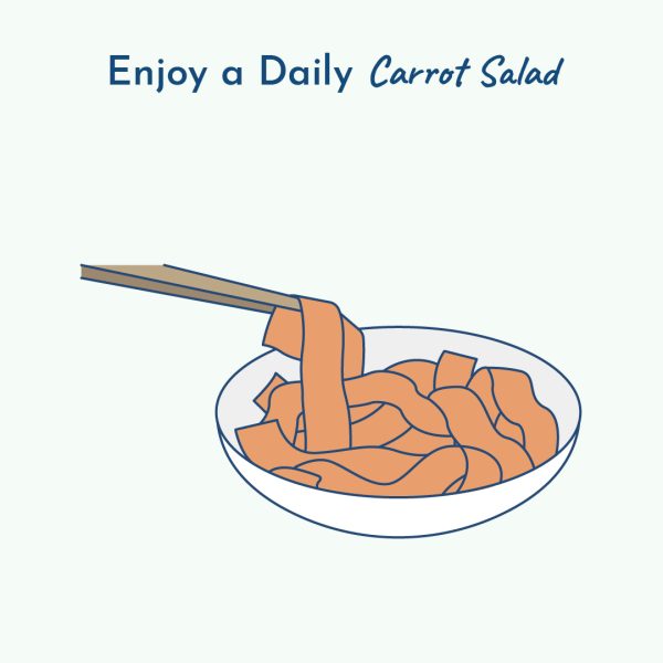 Enjoy a daily carrot salad