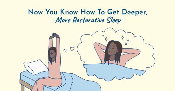 Woman supporting thyroid getting deep restorative sleep