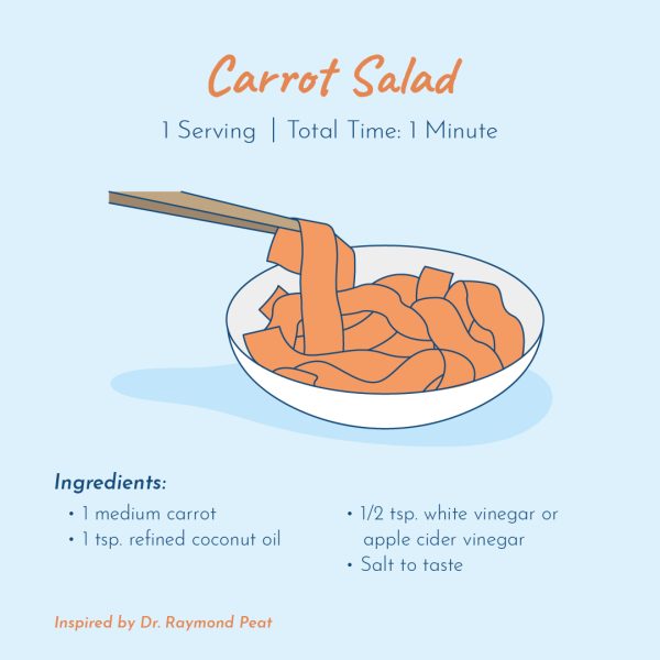 Dr Peat’s carrot salad recipe