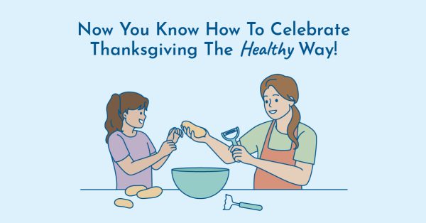 Mom and daughter cooking thyroid friendly thanksgiving together