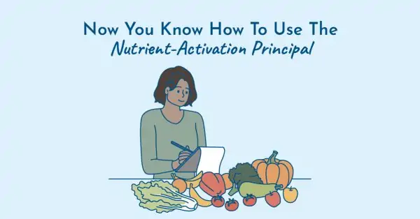 Woman using nutrient activation for thyroid diet support
