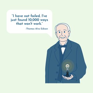 Thomas Edison quote about failure
