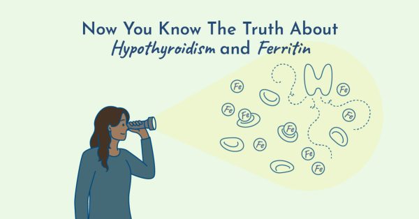 Woman discovering low ferritin thyroid function connection