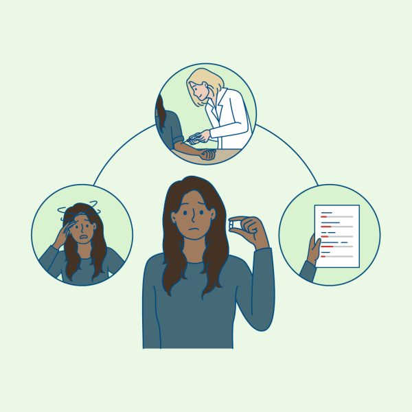 hypothyroid woman taking iron supplement