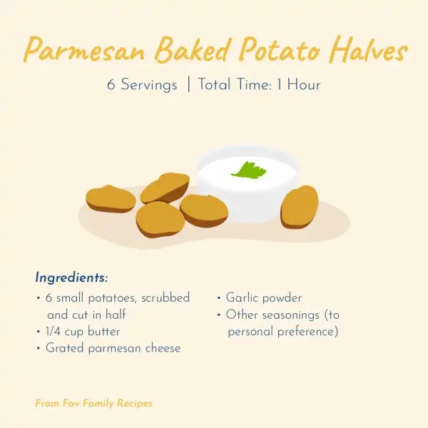 metabolism-supporting foods: Parmesan Potato Halves
