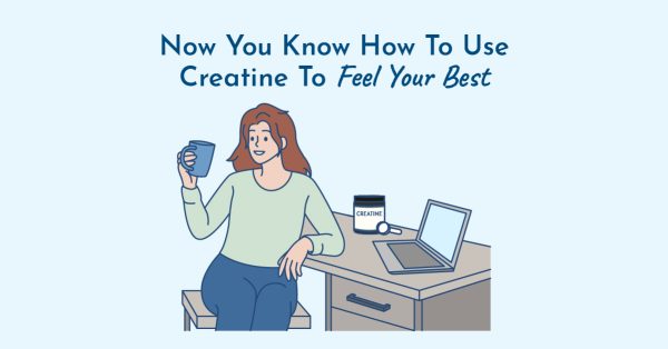 Woman taking creatine and feeling her best