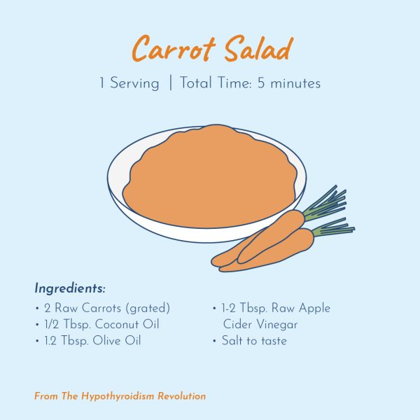 carrot salad recipe card