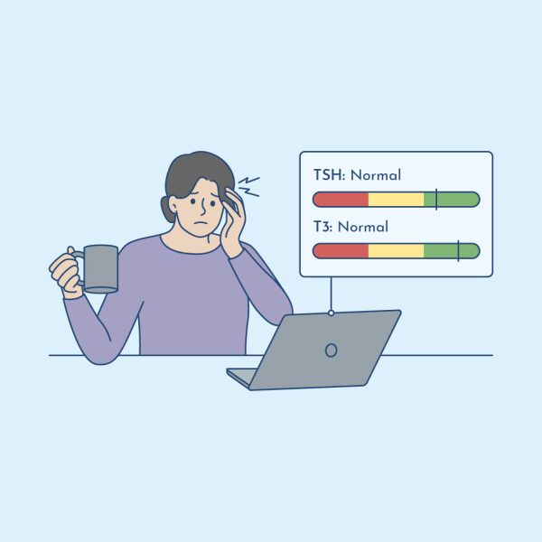 TSH and active thyroid hormone T3